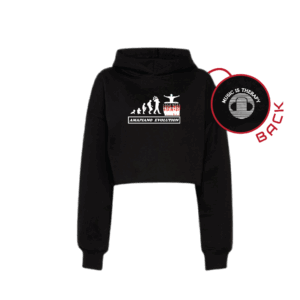 Amapiano - Cropped Hoody (Black)